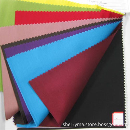 100% cotton poplin plain dyed fabric